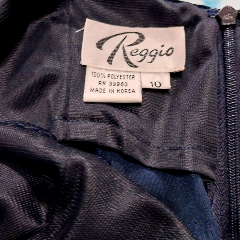 🔵BOGO FREE🔵 Reggio Dark Blue Velvety Sleeveless Maxi Dress Sz 10 - Picture 7 of 7